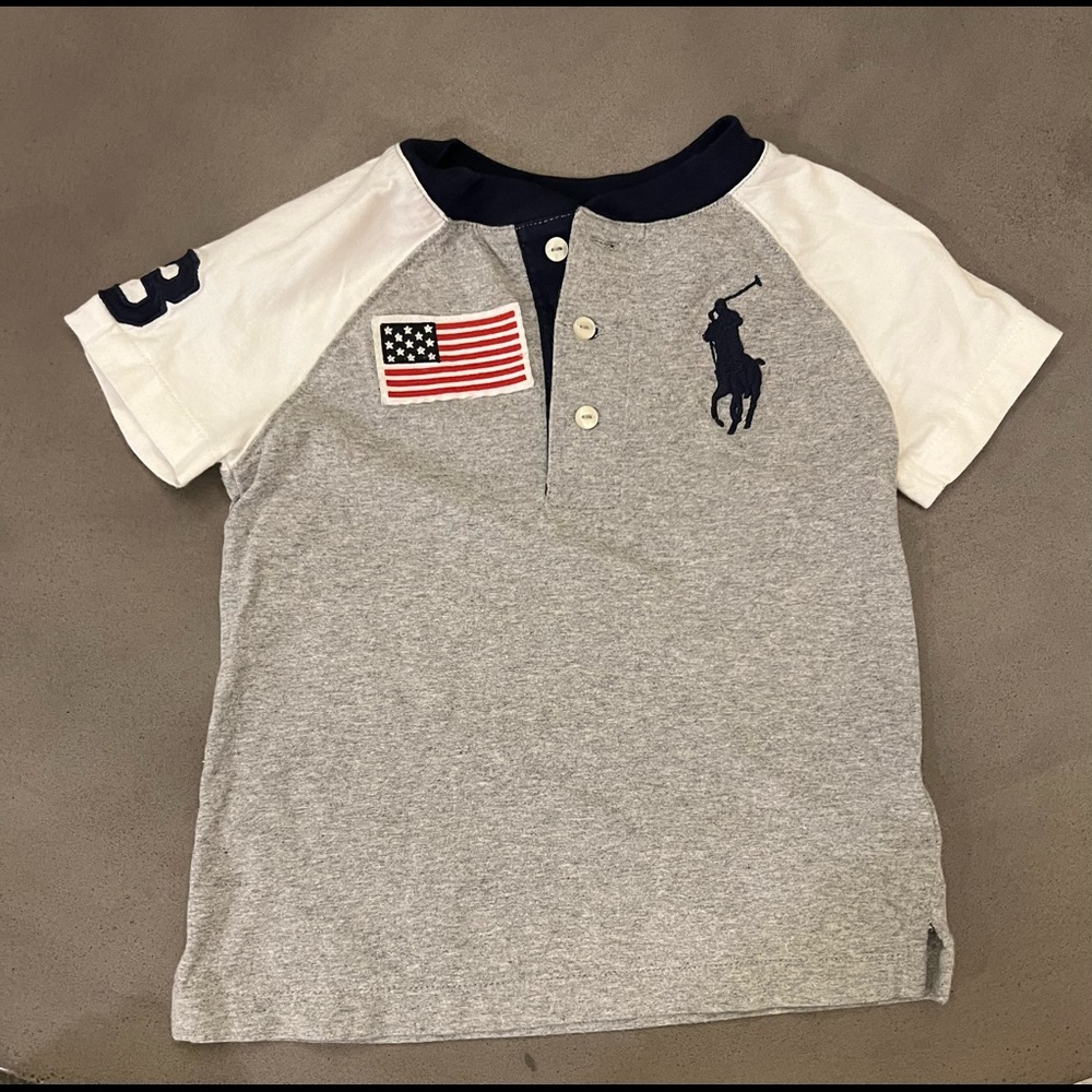 Polo Ralph Lauren 3T Henley - EUC